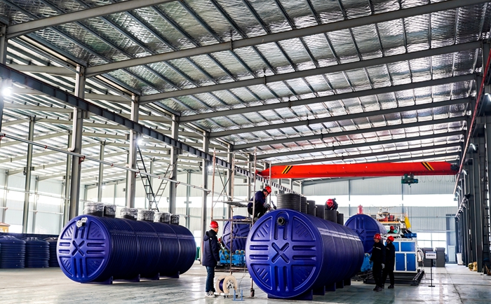 一體化污水處理設備組裝展示