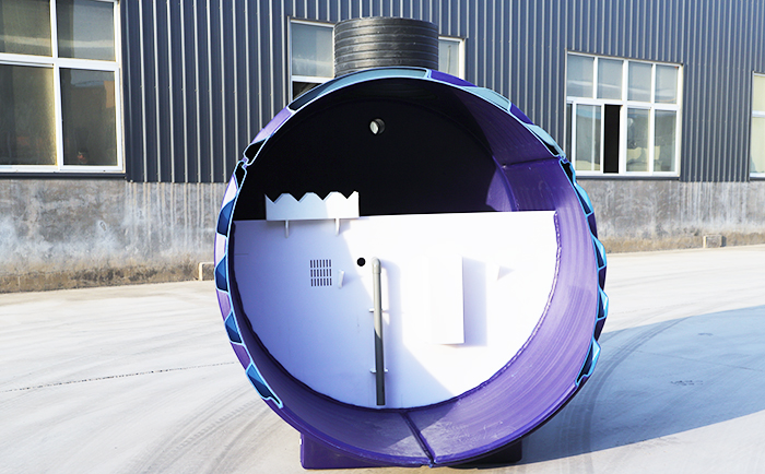 一體化污水處理設備切面展示